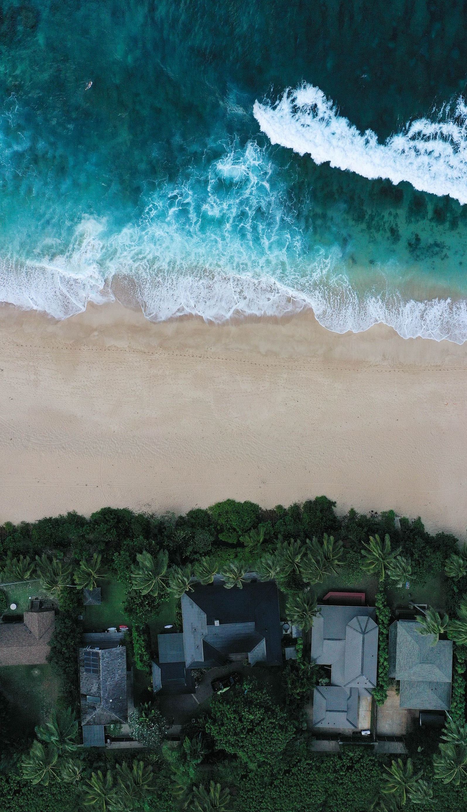 houses on a beach in hawaii