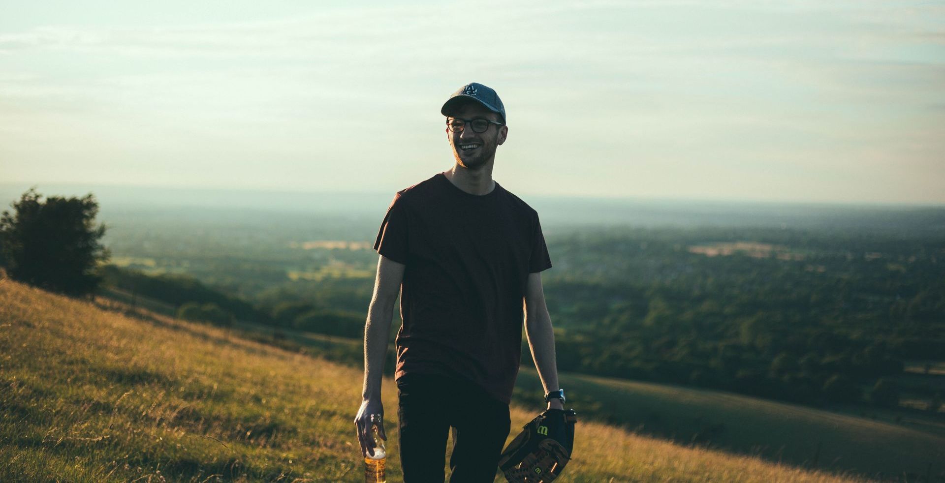 man in baseball cap