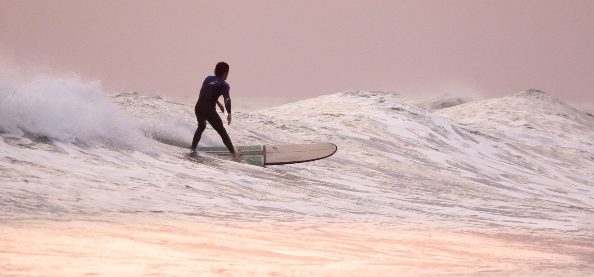 man surfing