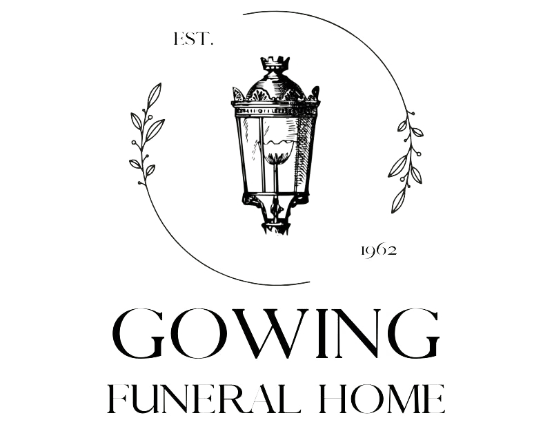 The logo for sample funeral home is shown on a white background.