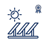 commercial solar installation icon
