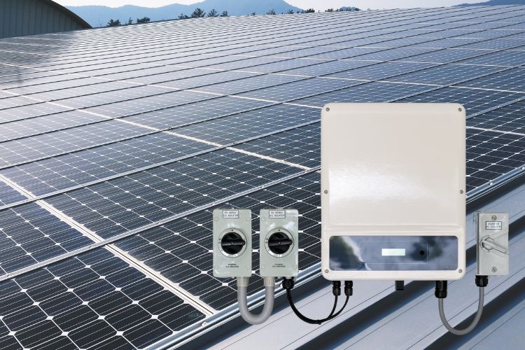 solar panels for business with hybrid inverter