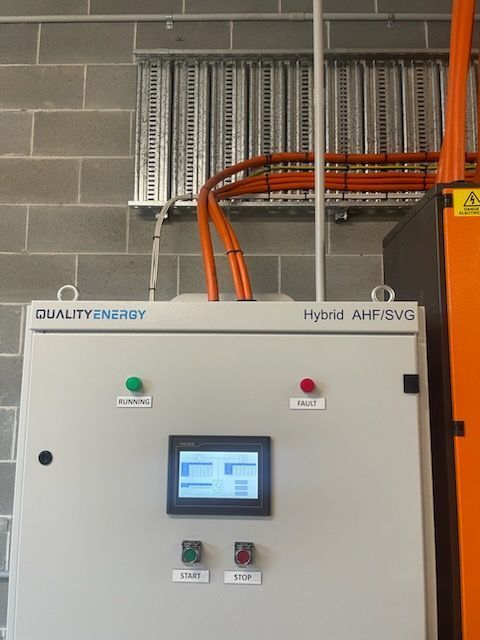 a hybrid static var generator and active harmonic filter installed at Parramatta Aquatic Centre