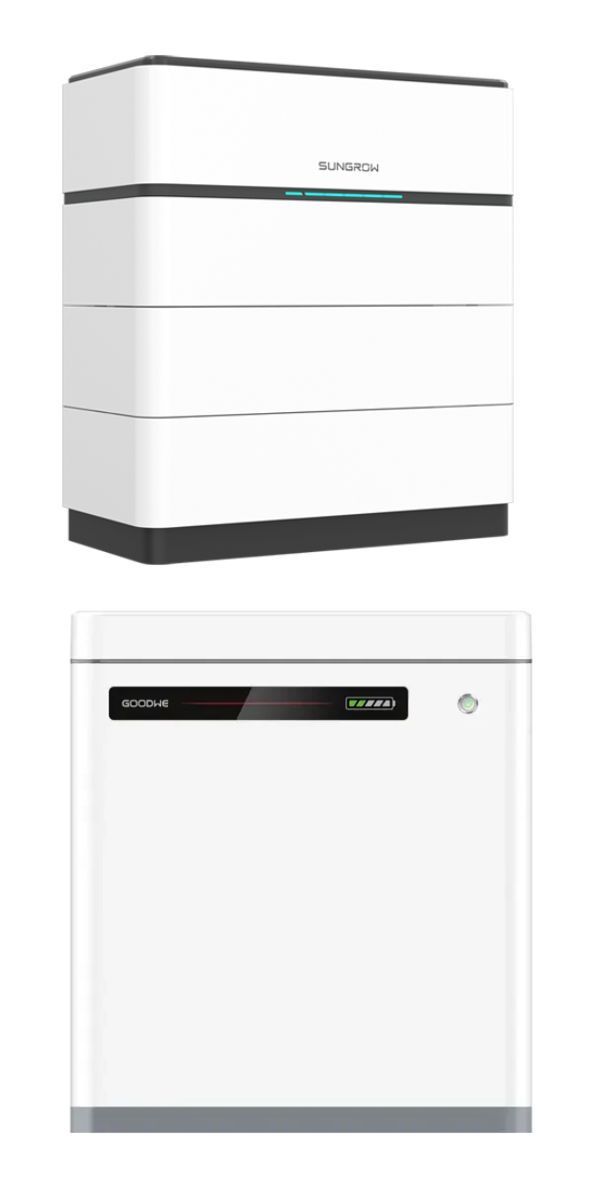 solar batteries by goodwe and sungrow