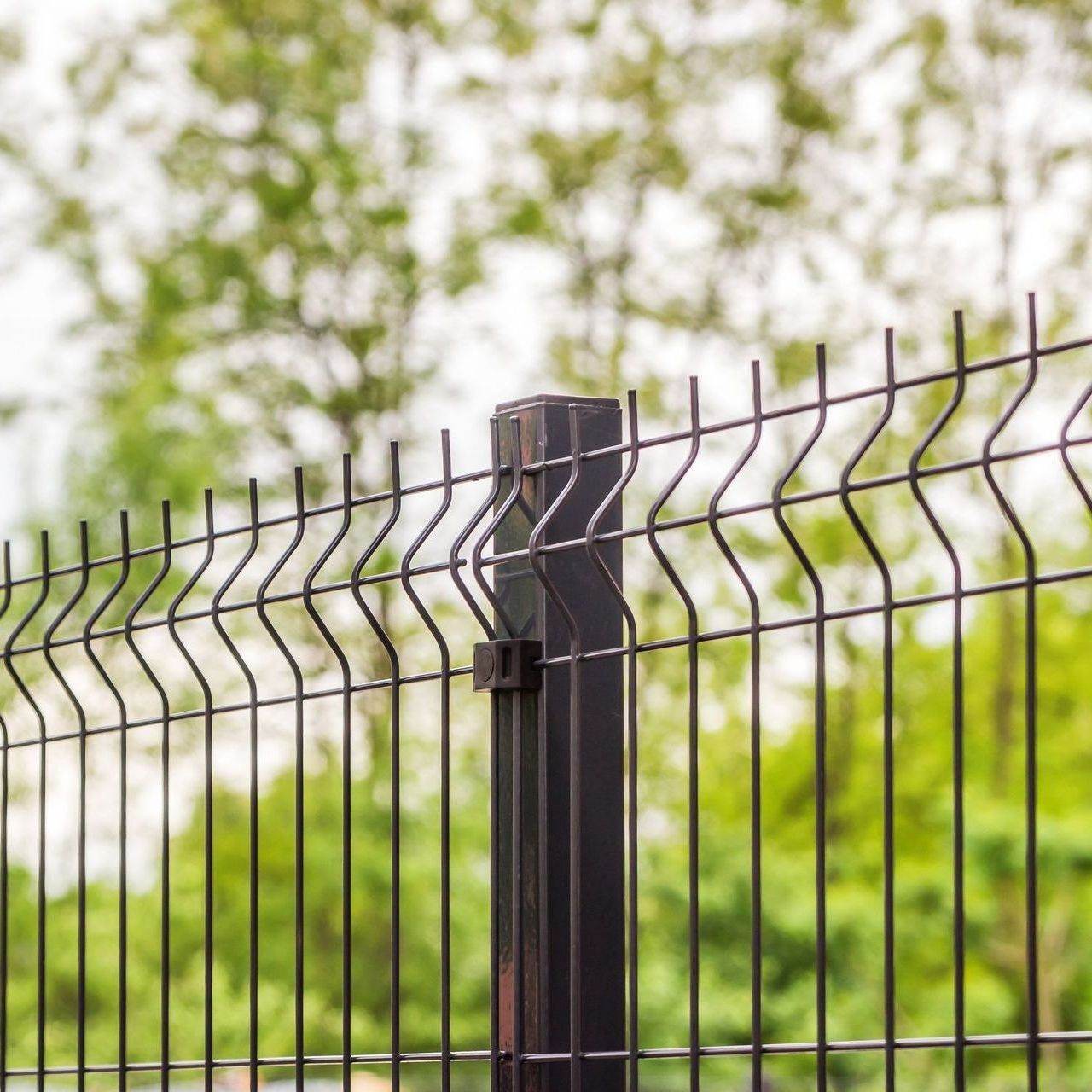 Wire fence installed