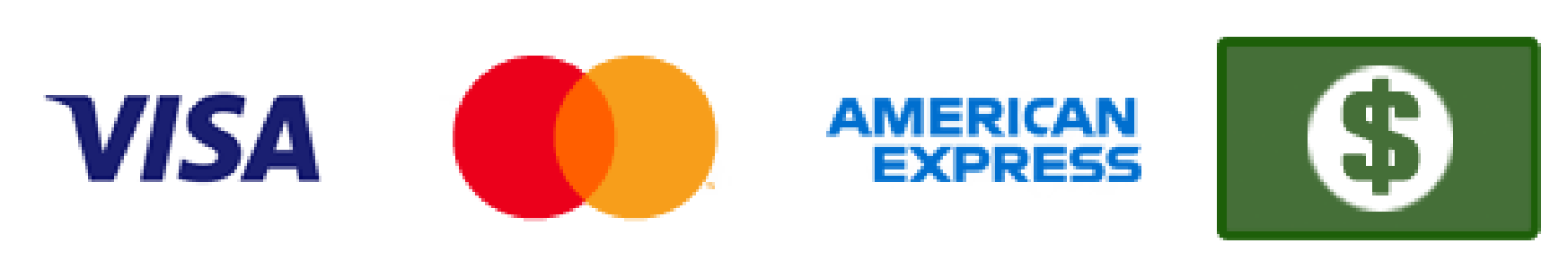 visa mastercard and american express logos on a white background