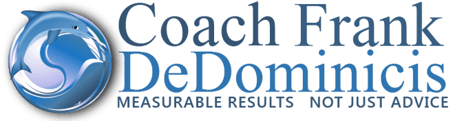 Logo featuring a blue dolphin icon next to the text: 