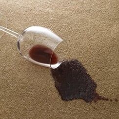 Spilled Wine on Carpet — Gilbert AZ —  All State Carpet & Tile Care
