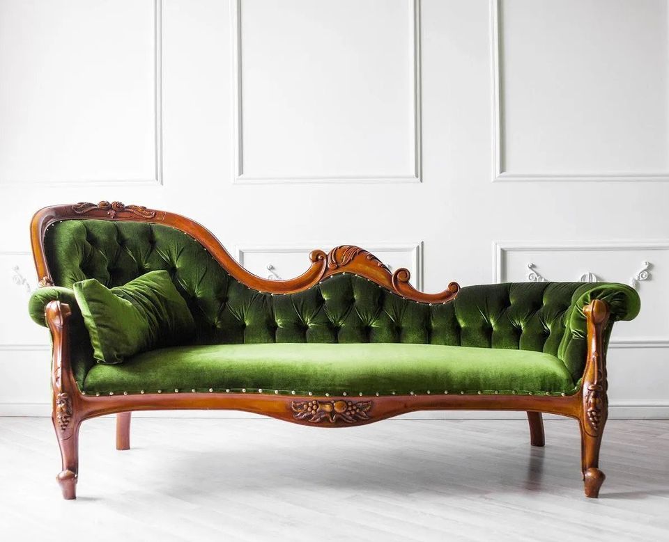 Green Sofa — Gilbert, AZ — All State Carpet & Tile Care
