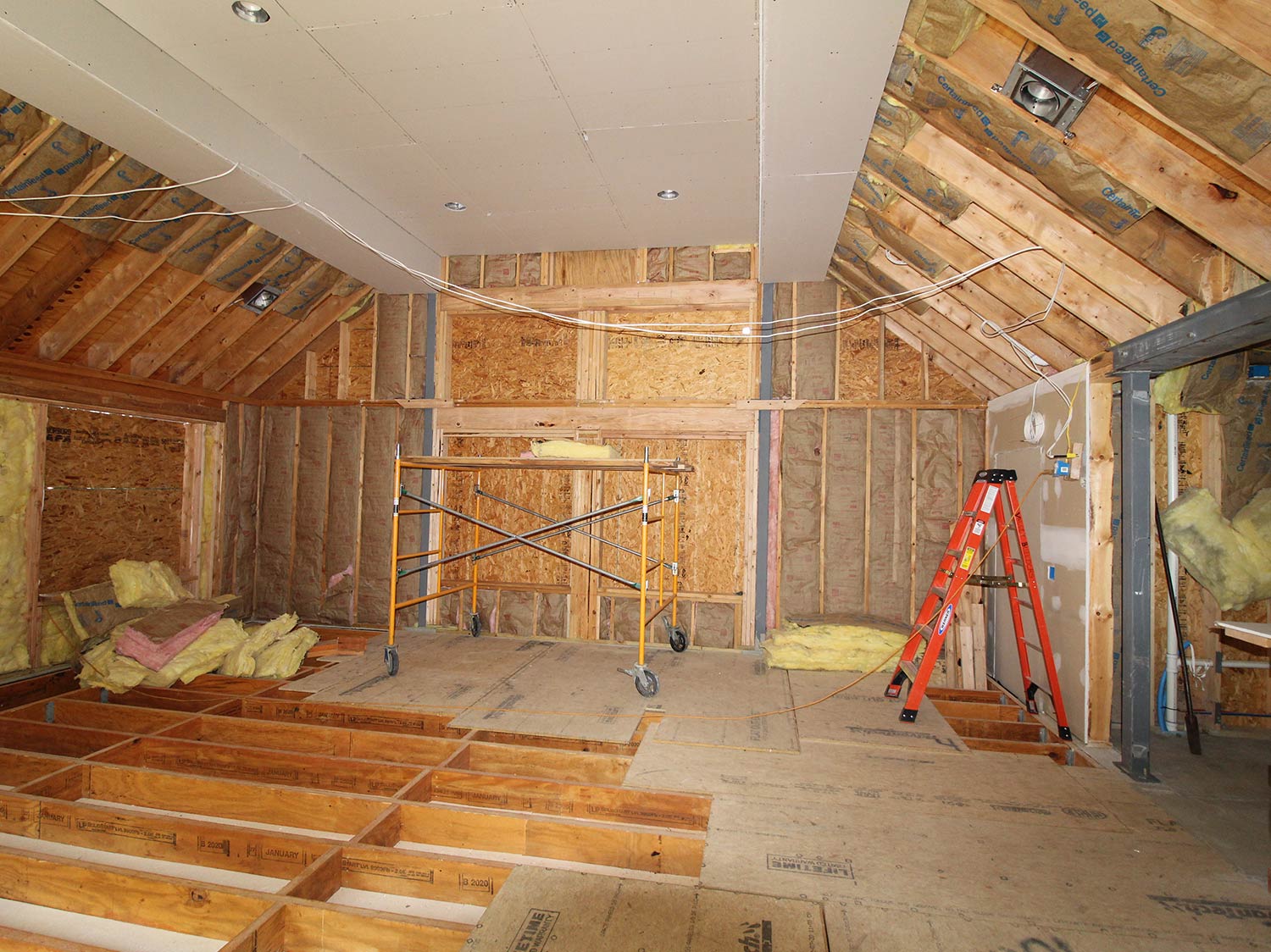 Wall with Foam — Lehigh Valley, PA — Valley Builders LLC