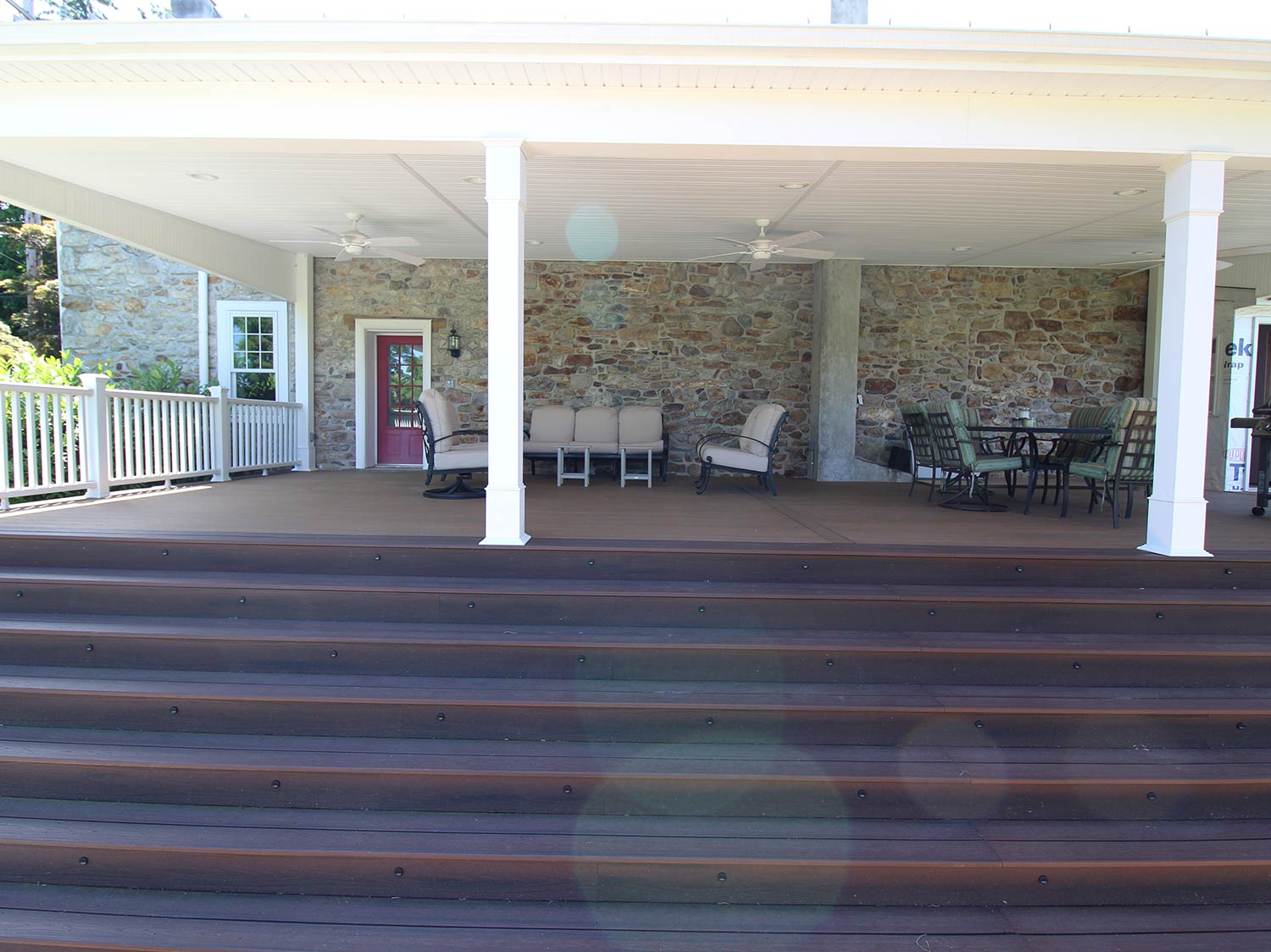 Nicely Designed Deck with Steps — Lehigh Valley, PA — Valley Builders LLC