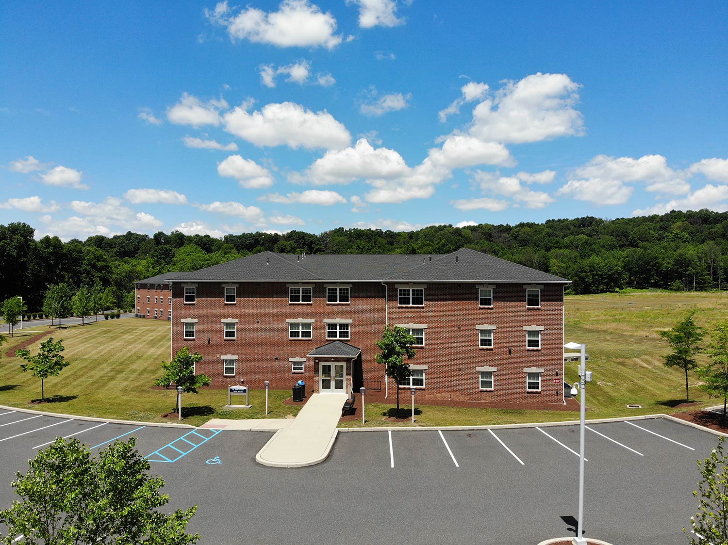 Aerial Shot of the Large Brick Structure — Lehigh Valley, PA — Valley Builders LLC