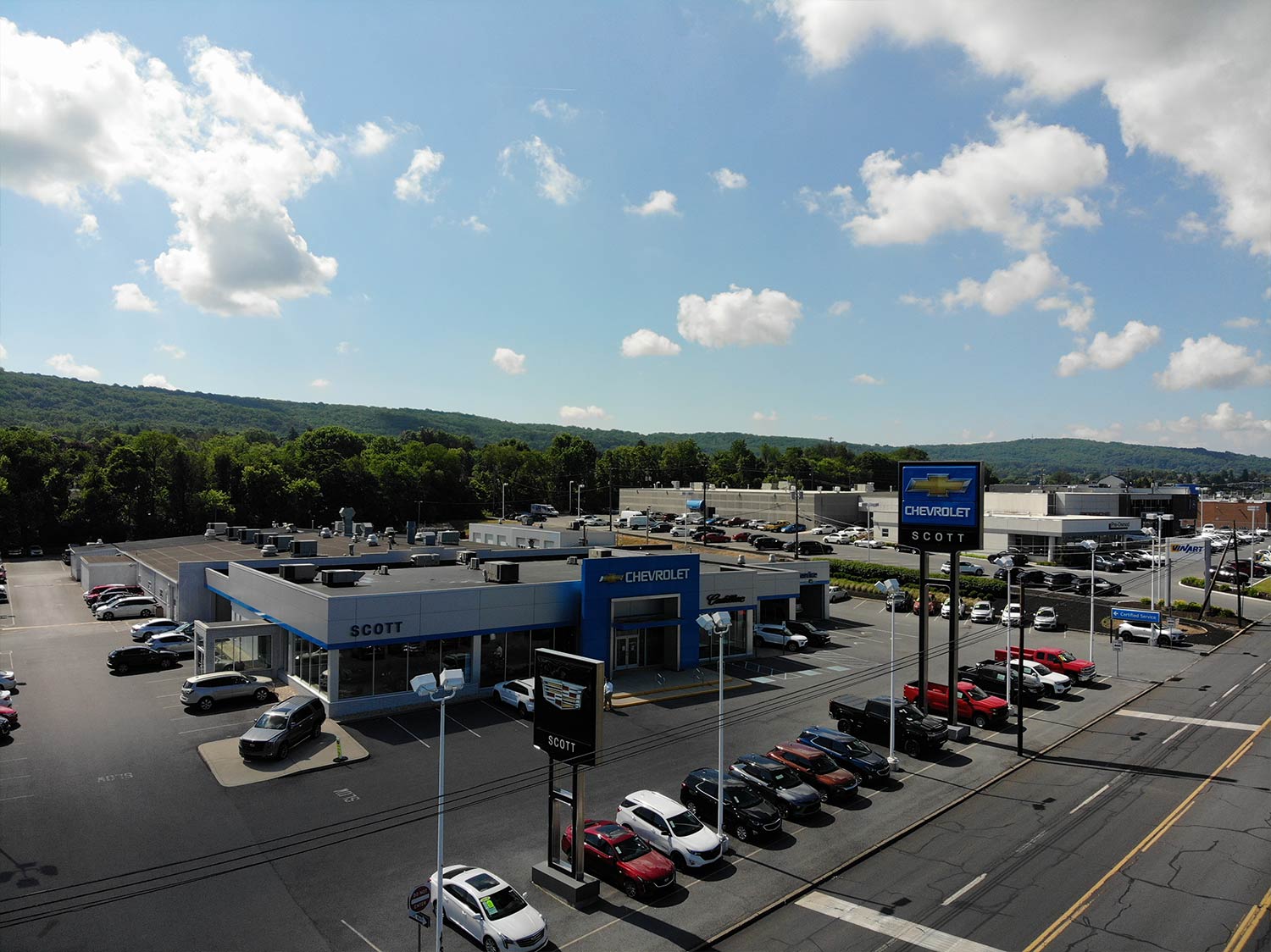 Ariel View of Parking Lot — Lehigh Valley, PA — Valley Builders LLC