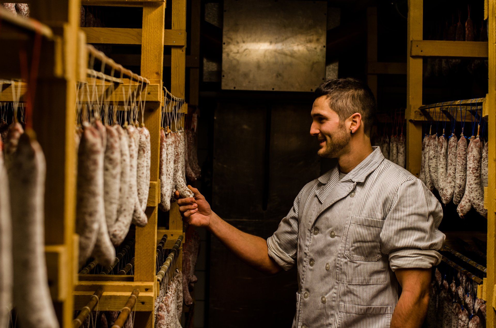 Jimmy Chappot dans sa Salaison