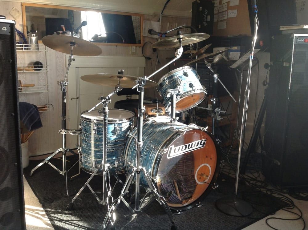 Drum practice session