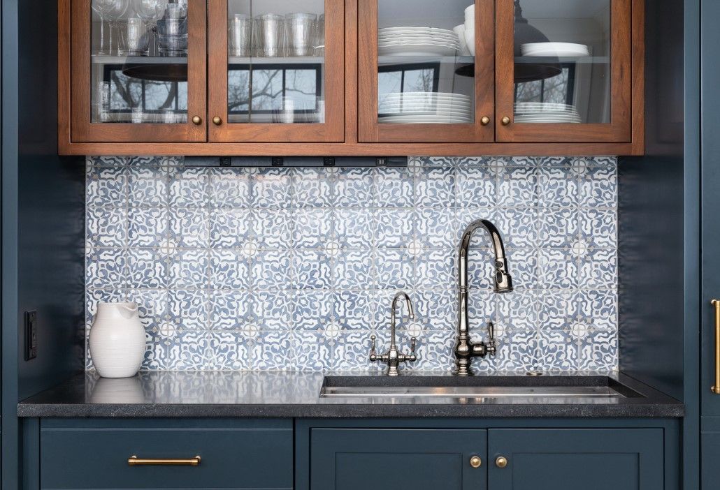 Derbyshire Tiling Specialists kitchen tiled splashback in Derby