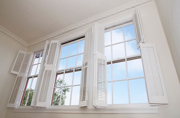 Windows with shutters