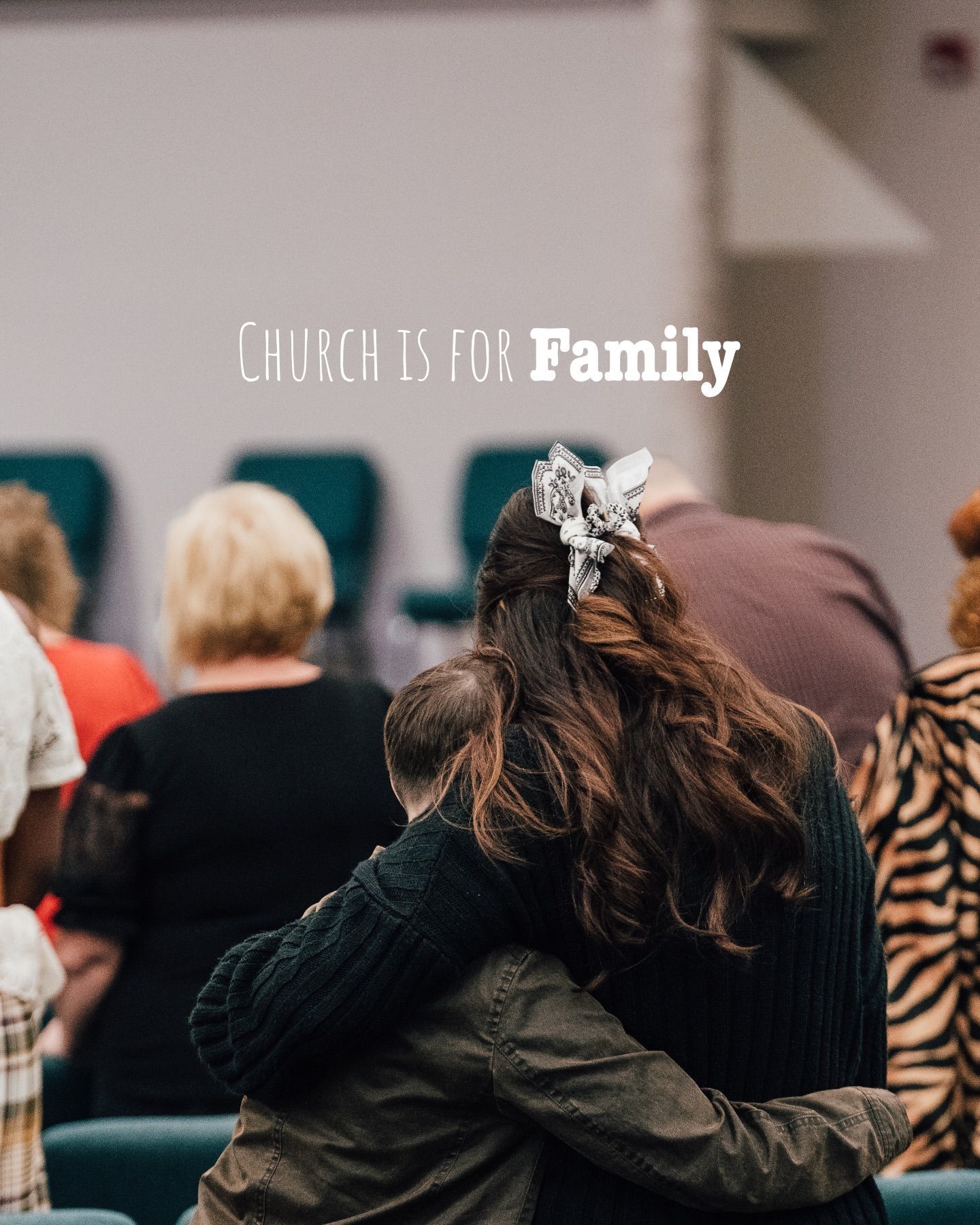 lady hugging a small child showing love in families