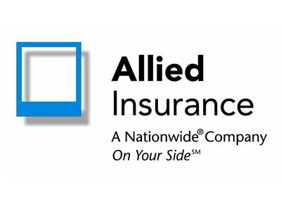 The allied insurance logo is a nationwide company on your side.