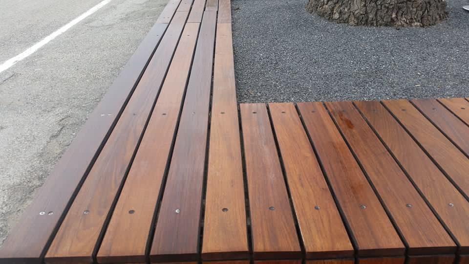 pavimento per esterni in legno