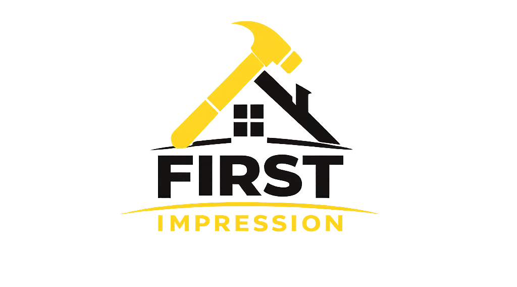 Yellow hammer and black house logo for 