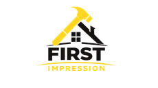 Logo: Yellow hammer over a black house silhouette with 