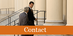 Man Walking Up Courthouse Stairs - Law Firm