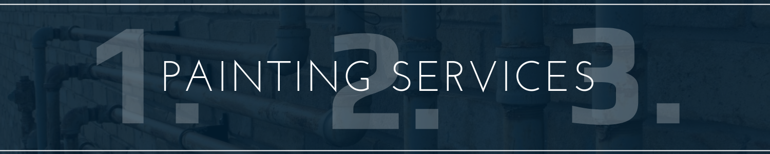 Logo reading “1.2.3. Painting Services” in white on a blue-gray background