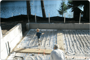 Groundbreaking with metal rings