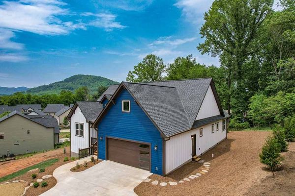 Residential House With Two Garage Doors