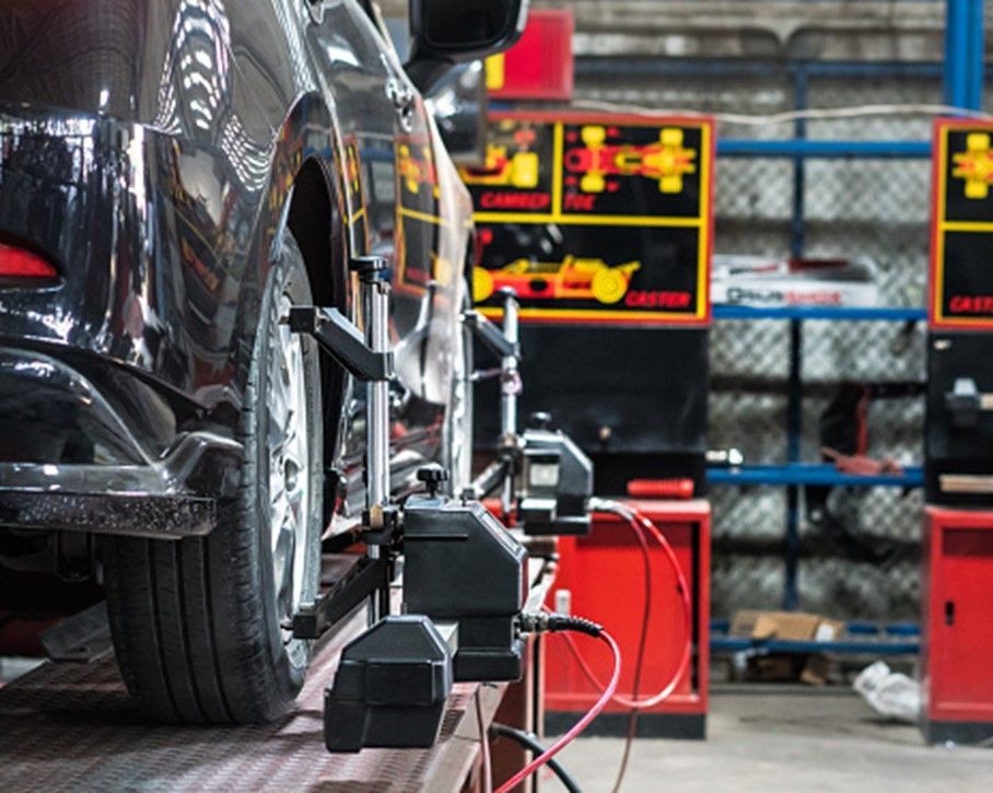 Close-up of high-quality auto repair services underway in Taylorsville garage.
