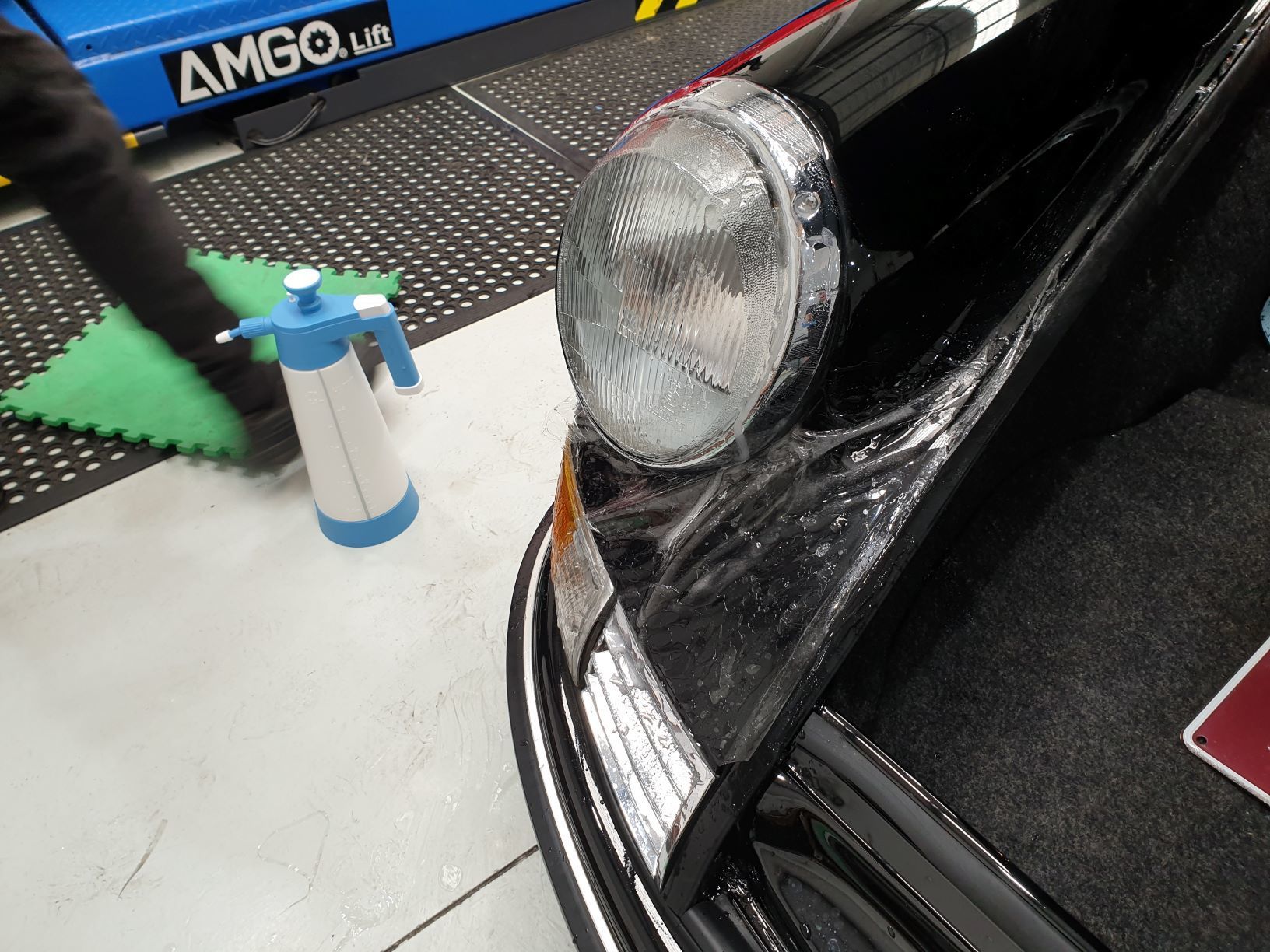 clear hood mask