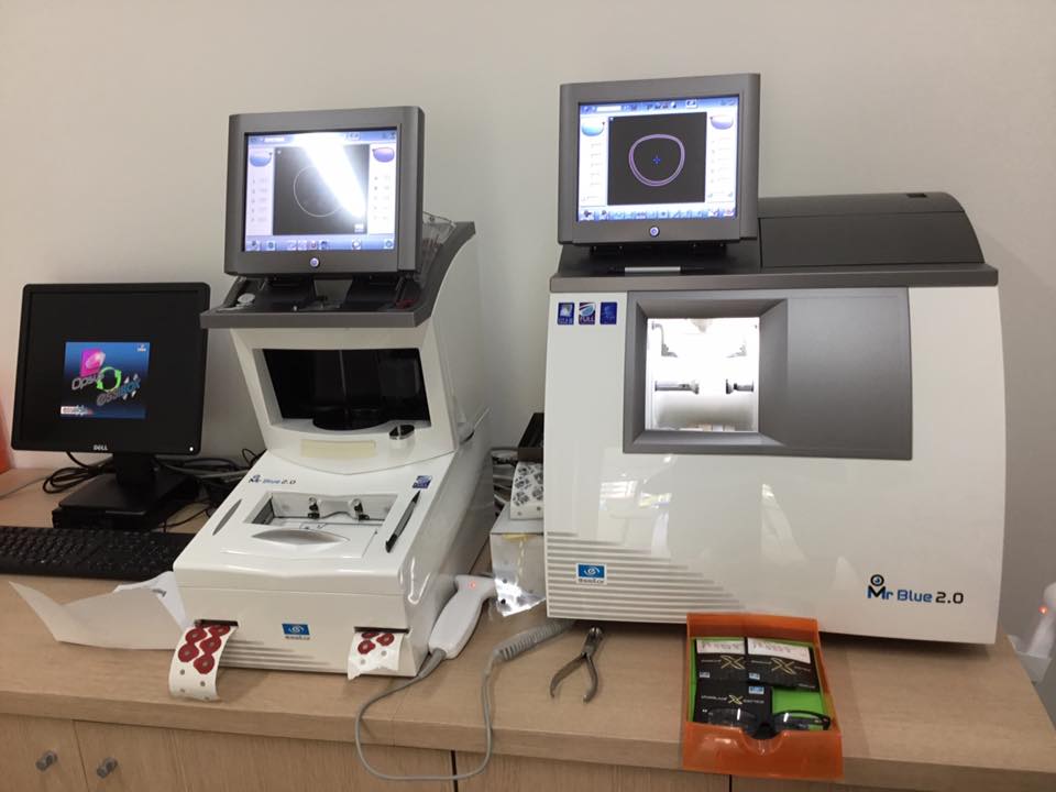 apparecchi per taglio e assemblaggio lenti