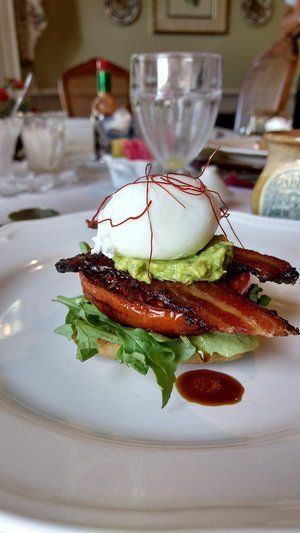 A close up of a plate of food on a table.
