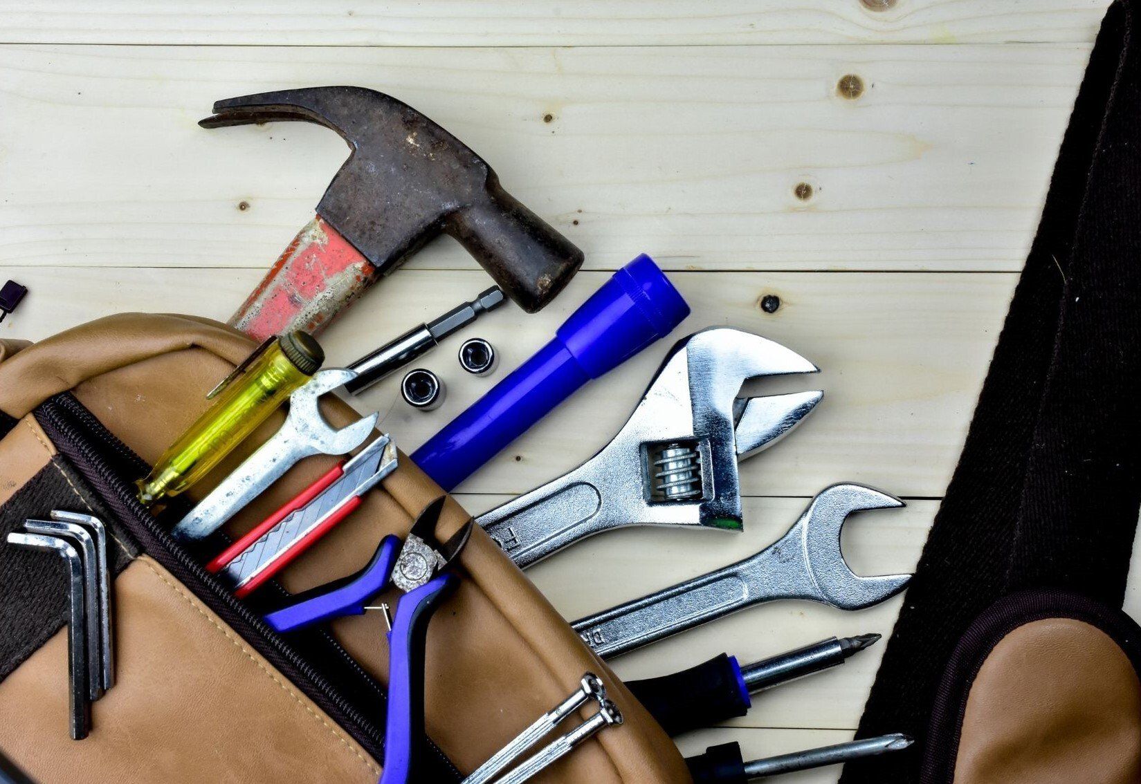 Delta Handyman tools on a work bench