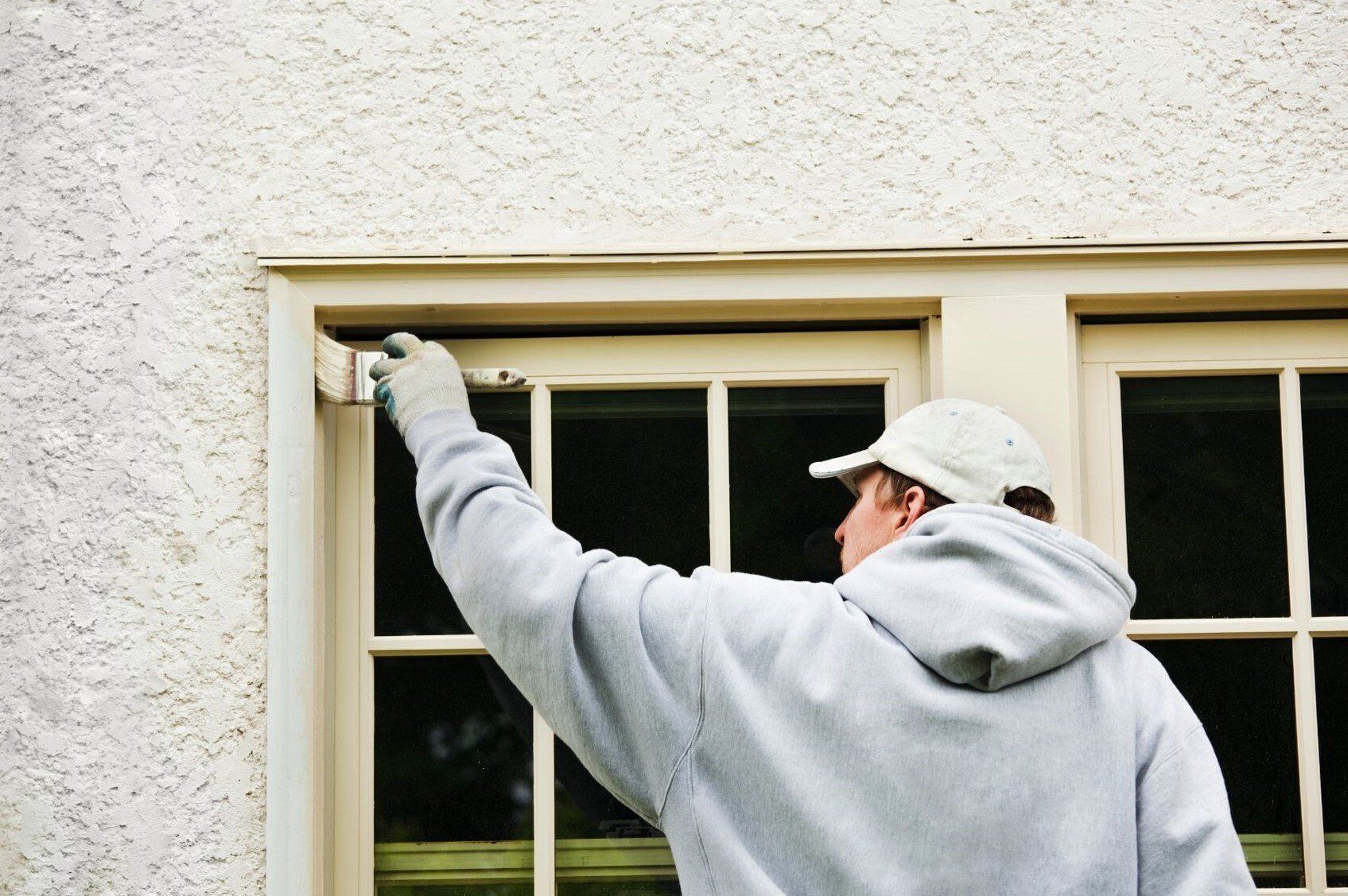 Delta Contractor painting window frames