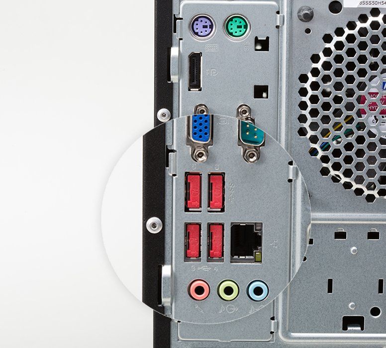 USB port and cable security