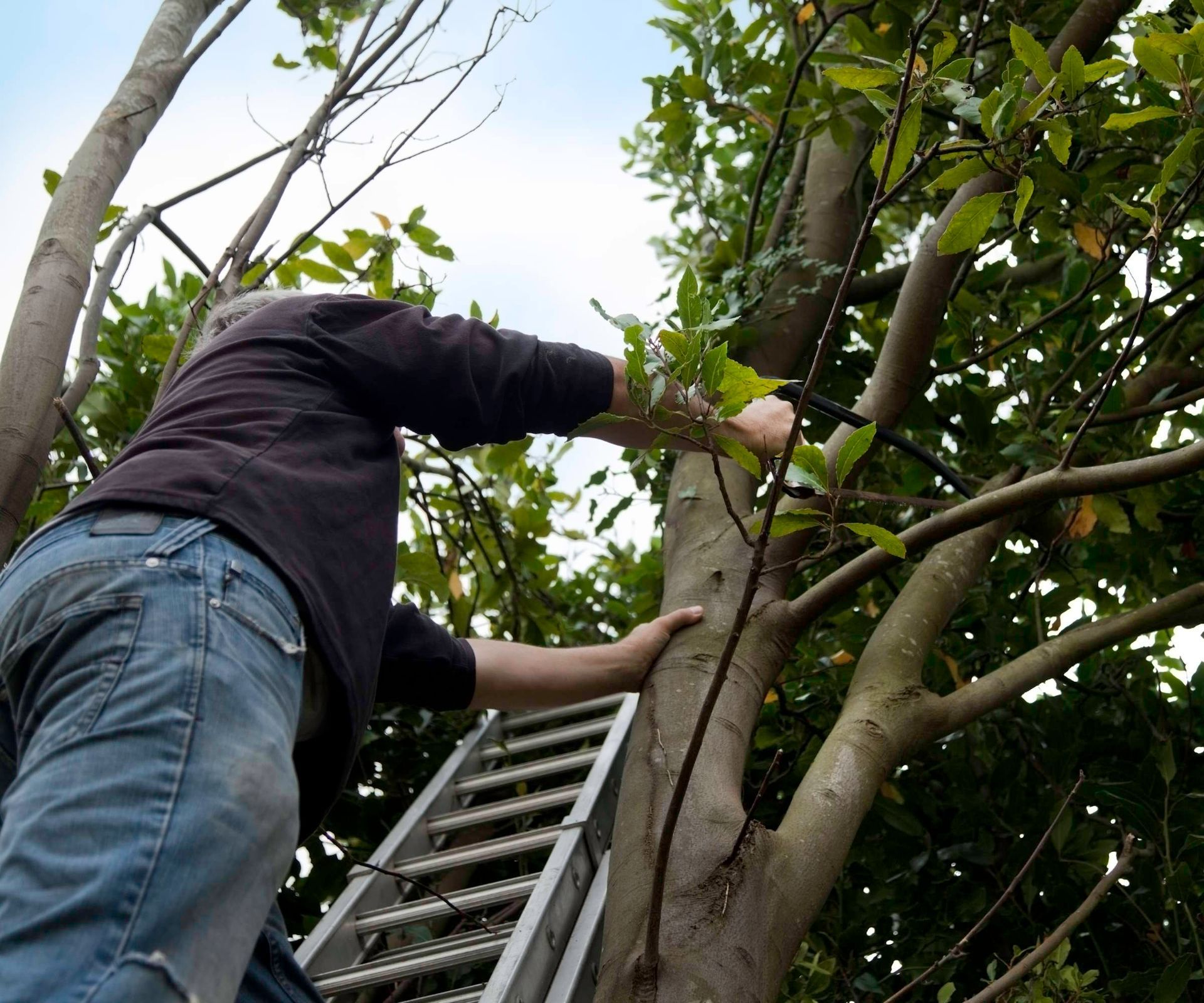 A yellow excavator is sitting on top of a pile of gravel.