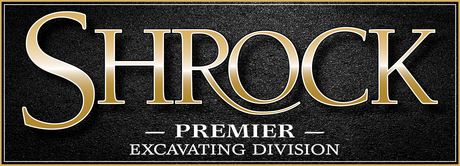 A sign that says shrock premier excavating division