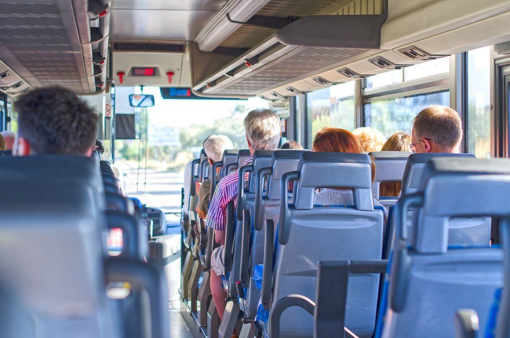 View From Inside the Bus With Passengers — Coach Trips in Lismore, NSW