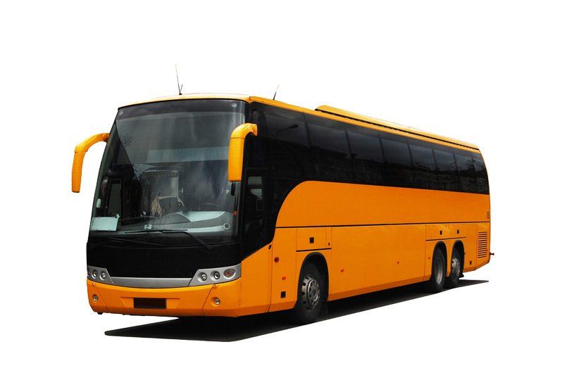 Coach in Yelow Orange Color — Coaches in Byron Bay, NSW