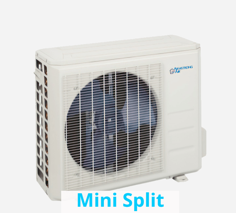 A picture of a mini split air conditioner ideal for small areas not connected to the home ductwork.