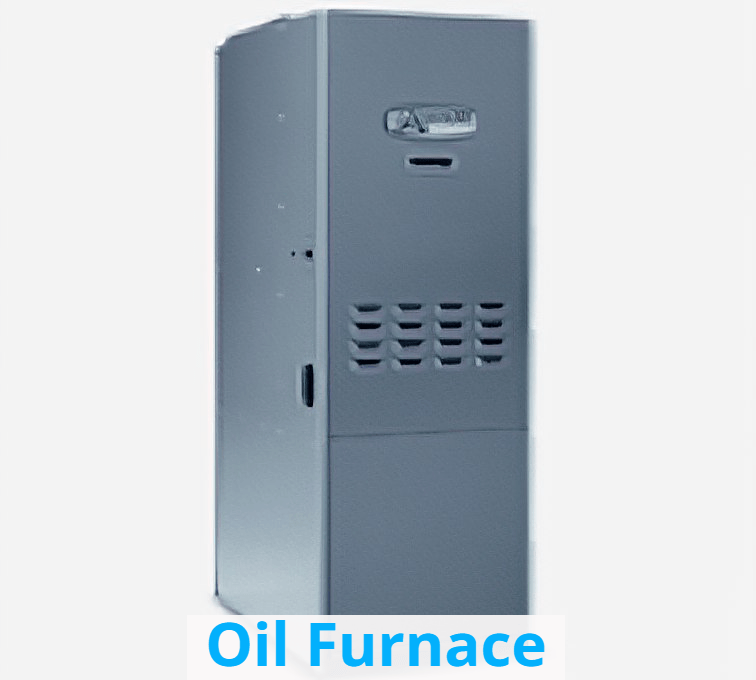 A picture of Armstrong brand oil furnace. on a white background.