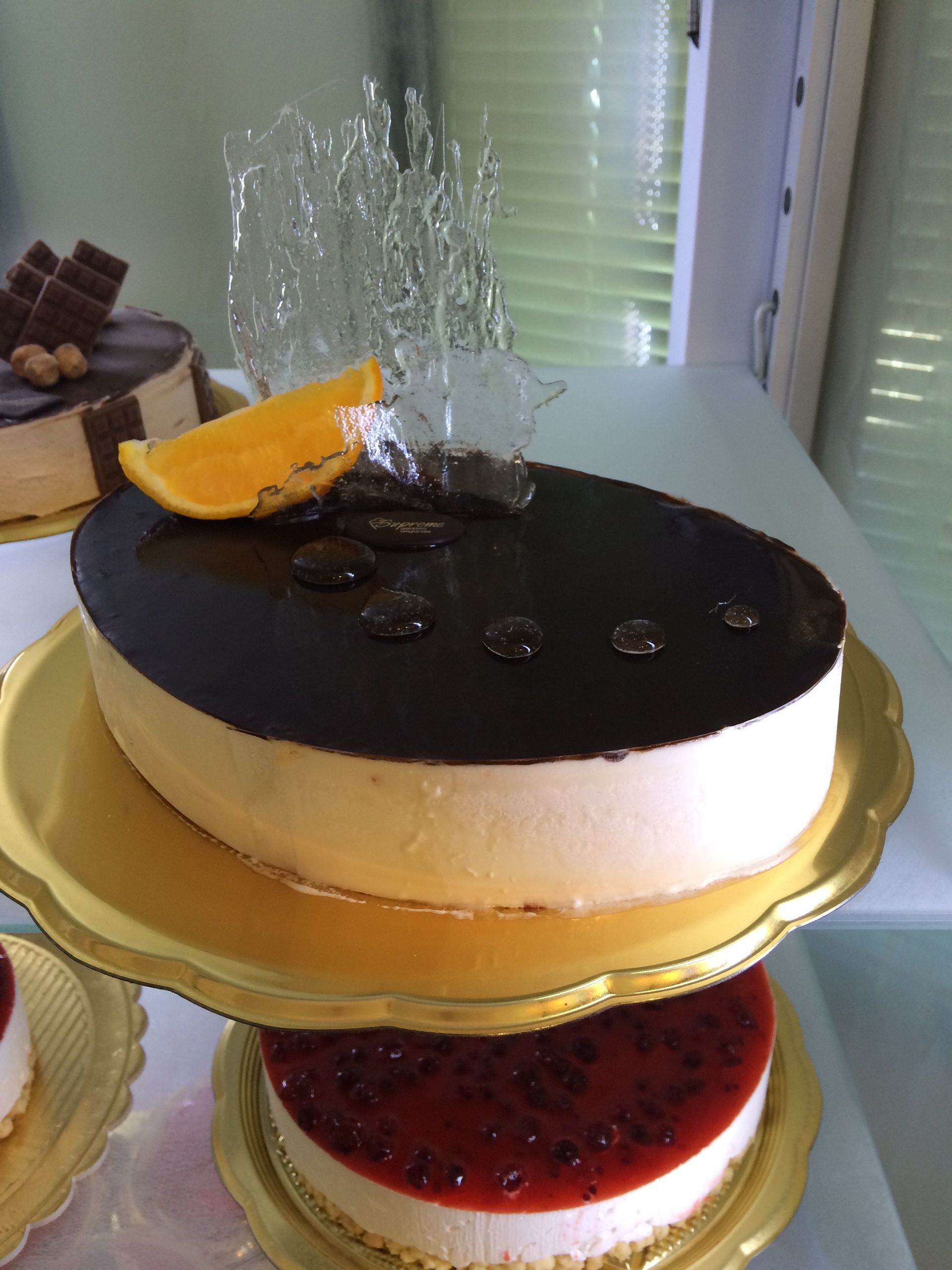 Torta al cioccolato ovale