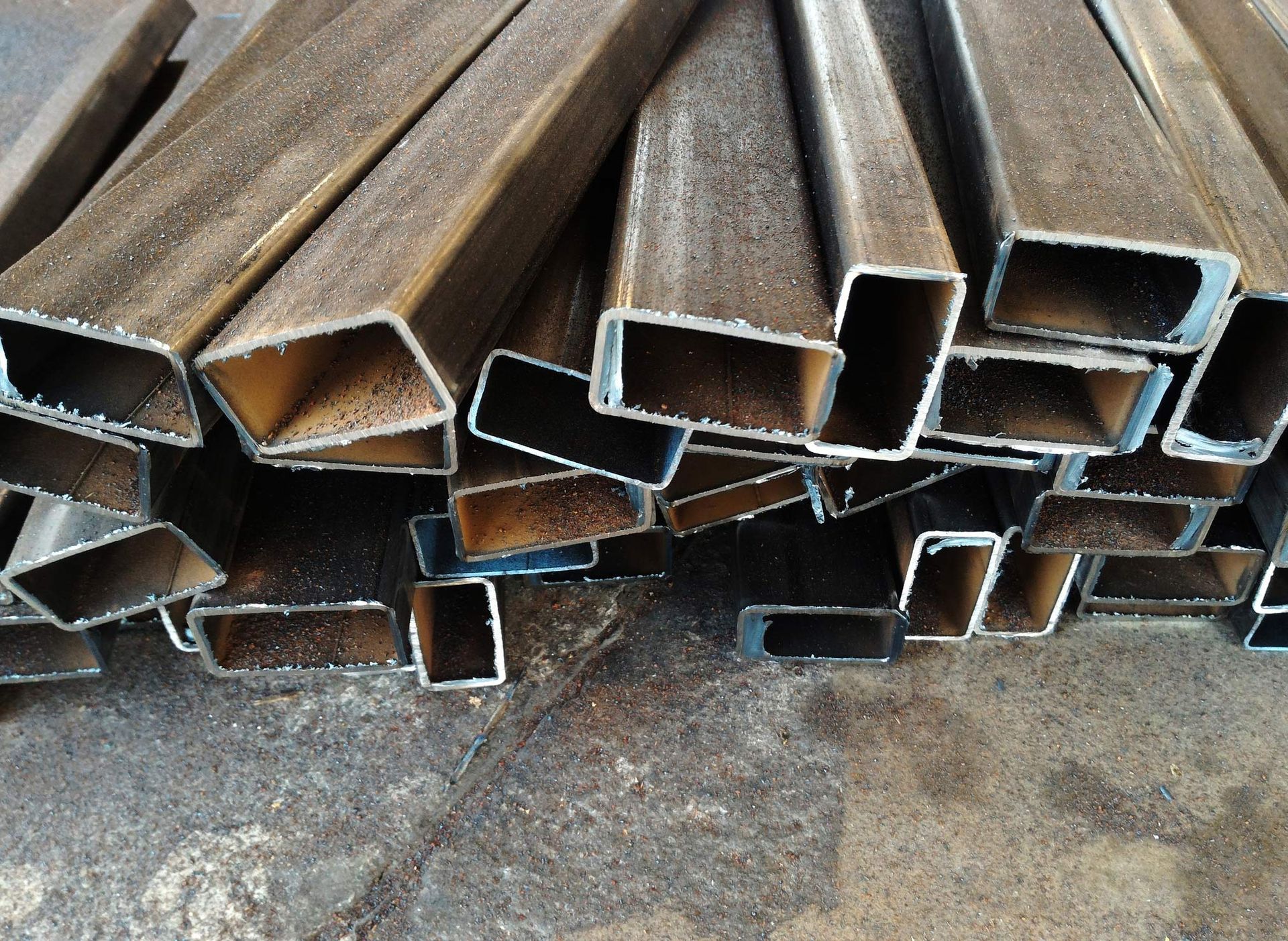 Metal pipe after cutting, showcasing quality materials from a professional steel supplier