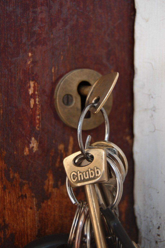 key in broken lock