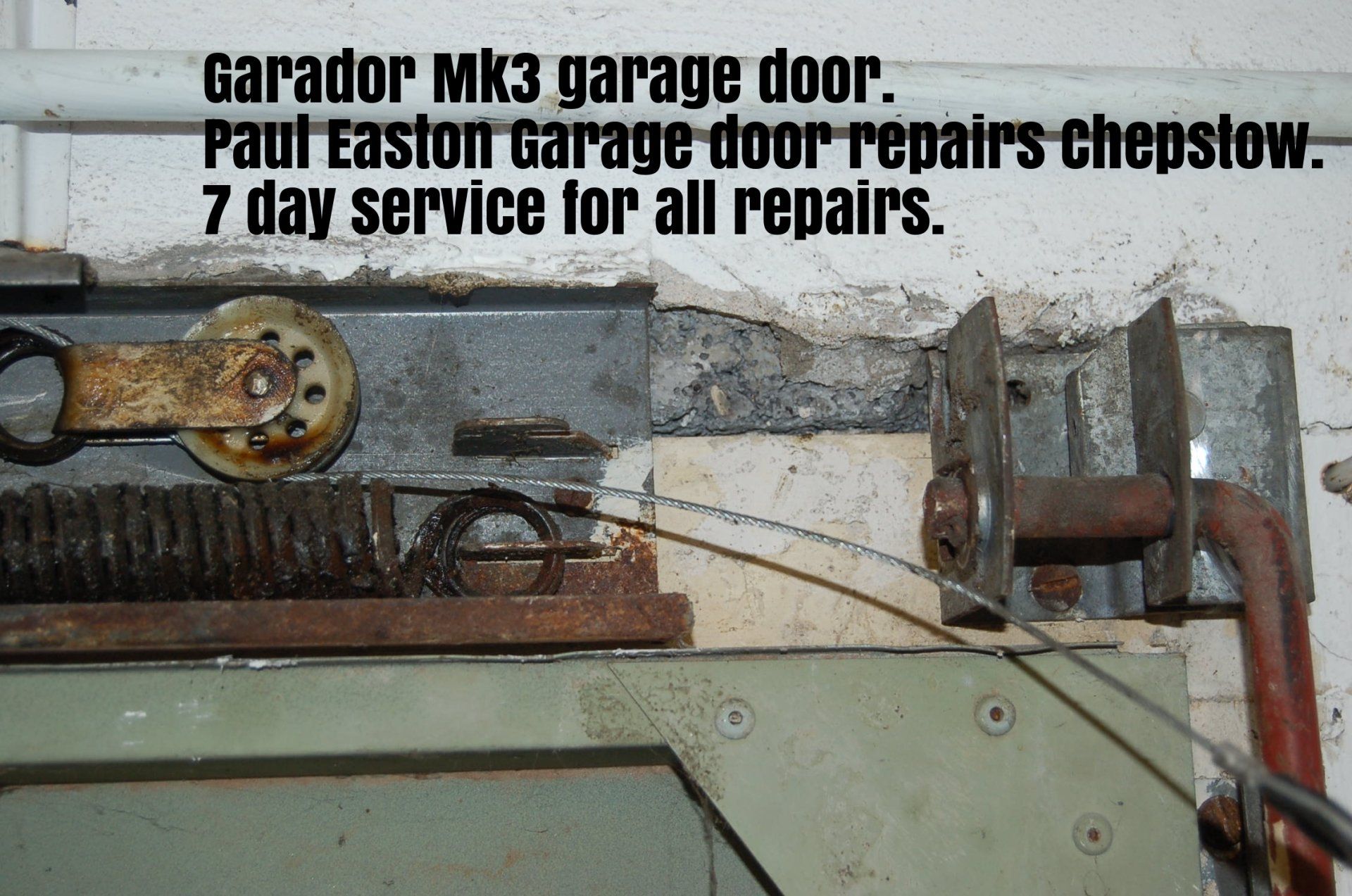 Garador garage door repair Paul Easton Chepstow