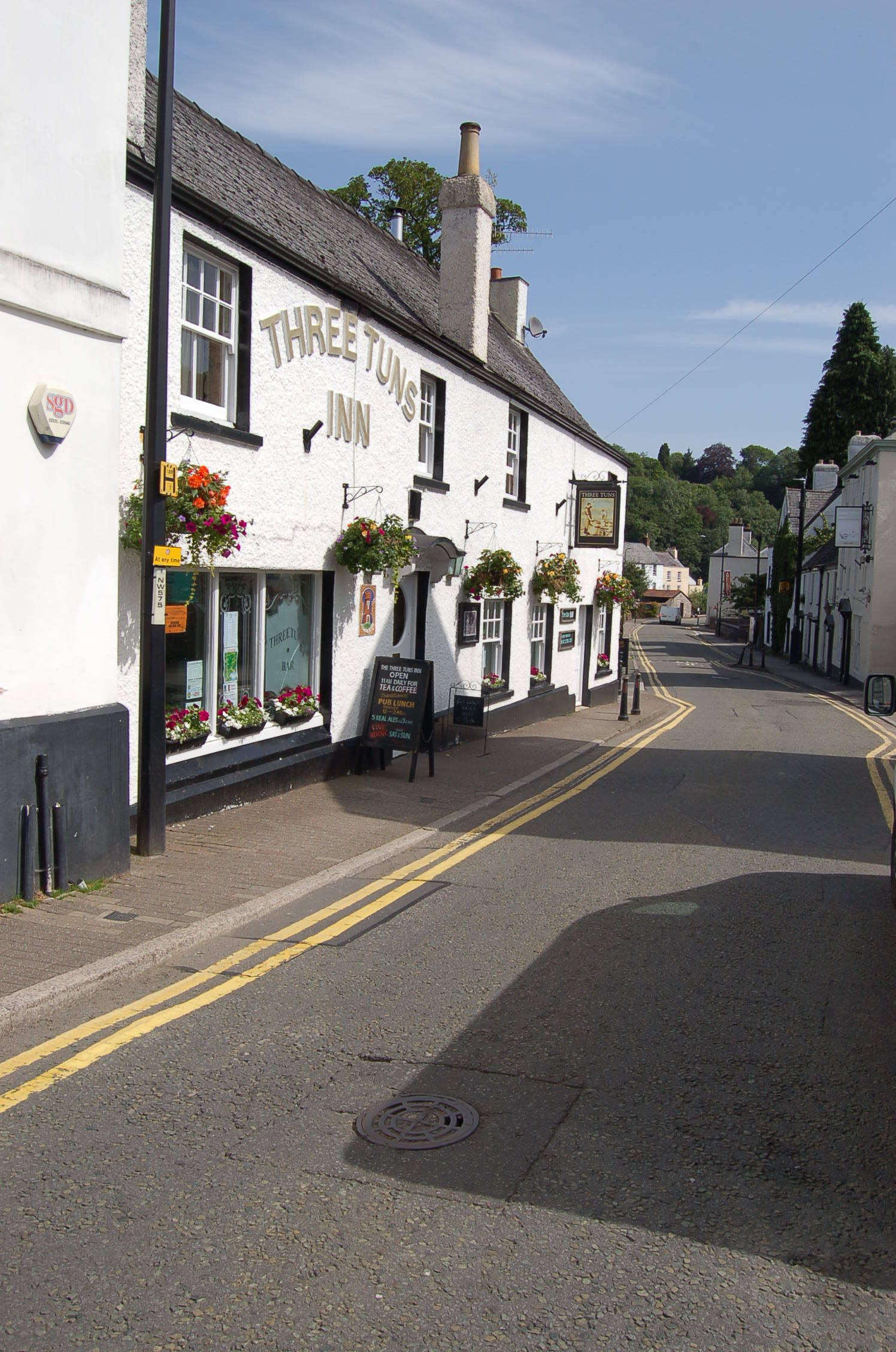 CJ Locksmiths fully equipped service van working on Bridge street Chepstow