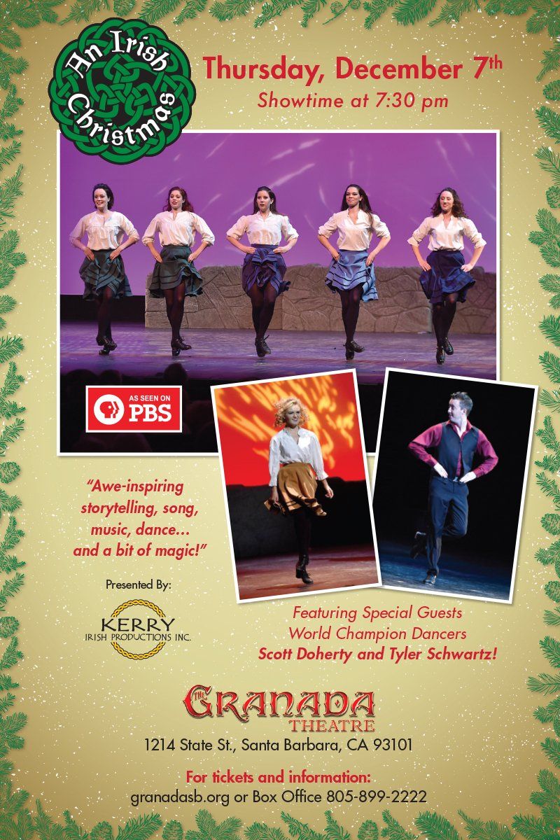 Flyer design for An Irish Christmas event