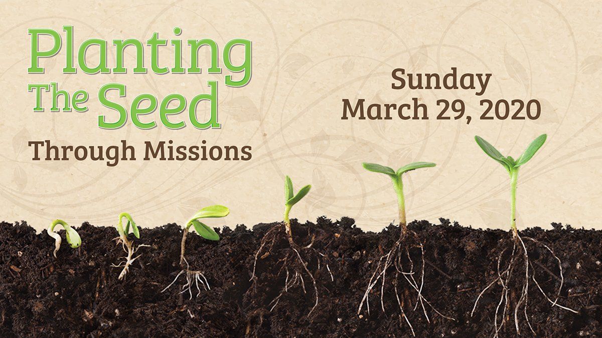 Planting the Seed, Missions Postcard design for Buckingham Road Church of Christ